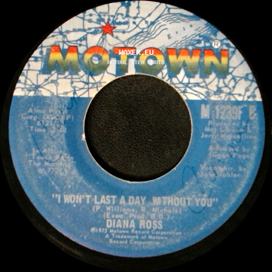 Diana Ross - Touch Me In The Morning / I Won't Last A Day Without You side B