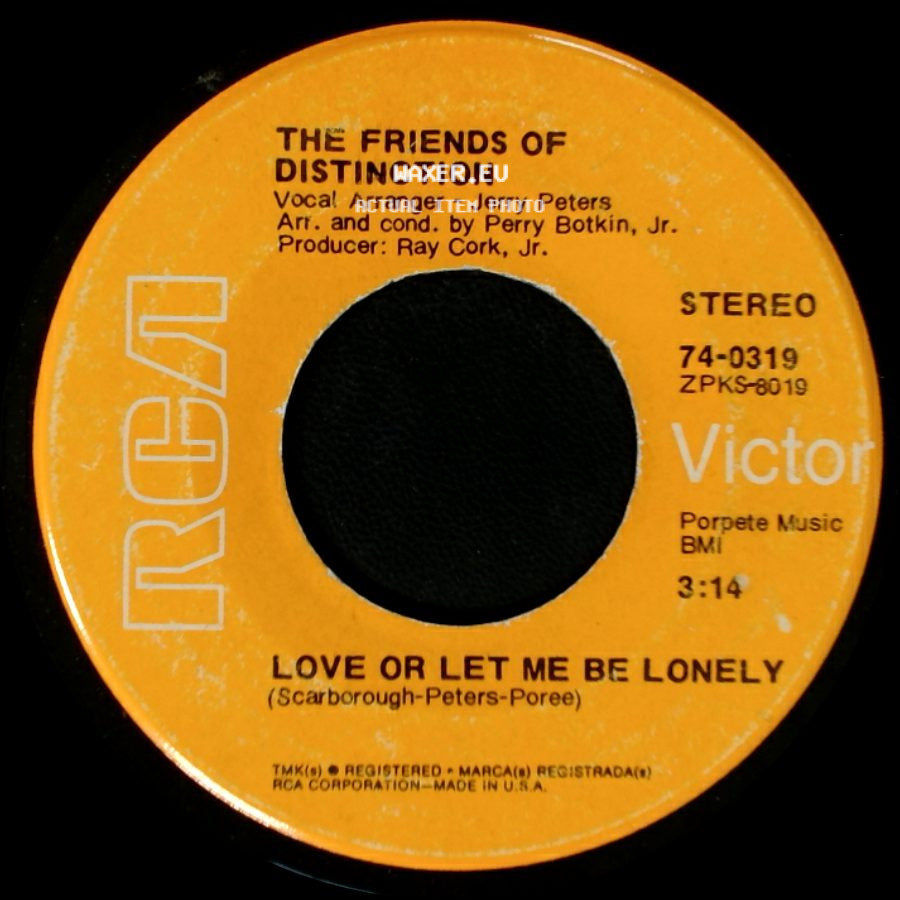 The Friends Of Distinction - This Generation / Love Or Let Me Be Lonely side B