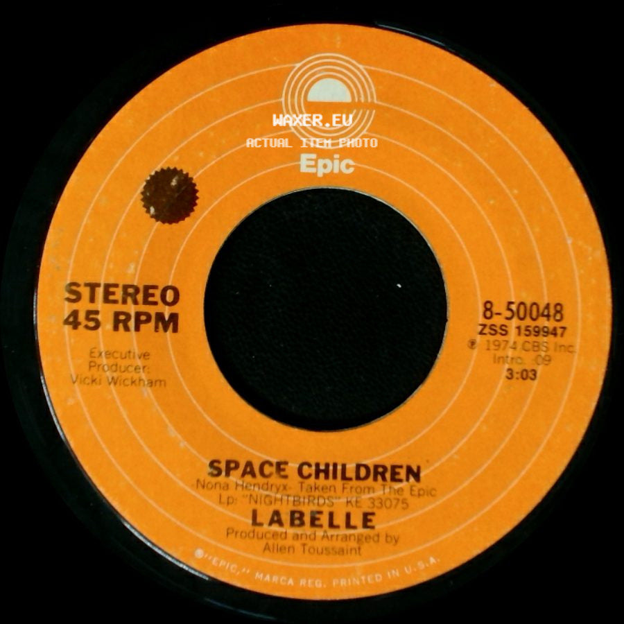 Labelle - Lady Marmalade / Space Children side B