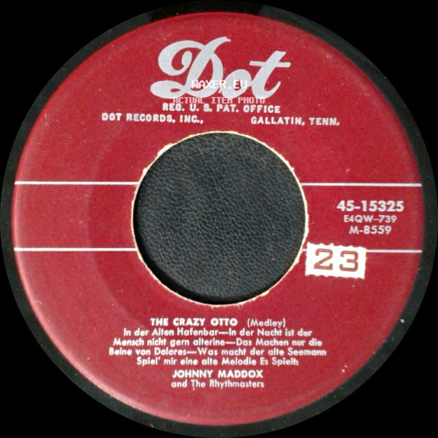 Johnny Maddox And The Rhythmasters - Humoresque / The Crazy Otto (Medley) side B