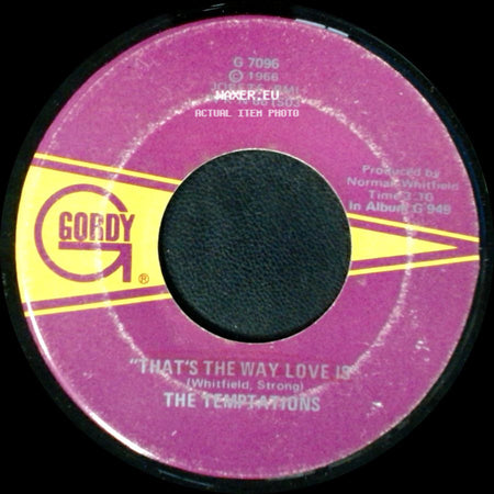 The Temptations - That's The Way Love Is / That's The Way Love Is side A