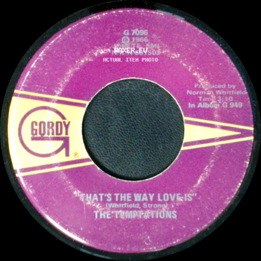The Temptations - That's The Way Love Is / That's The Way Love Is side B