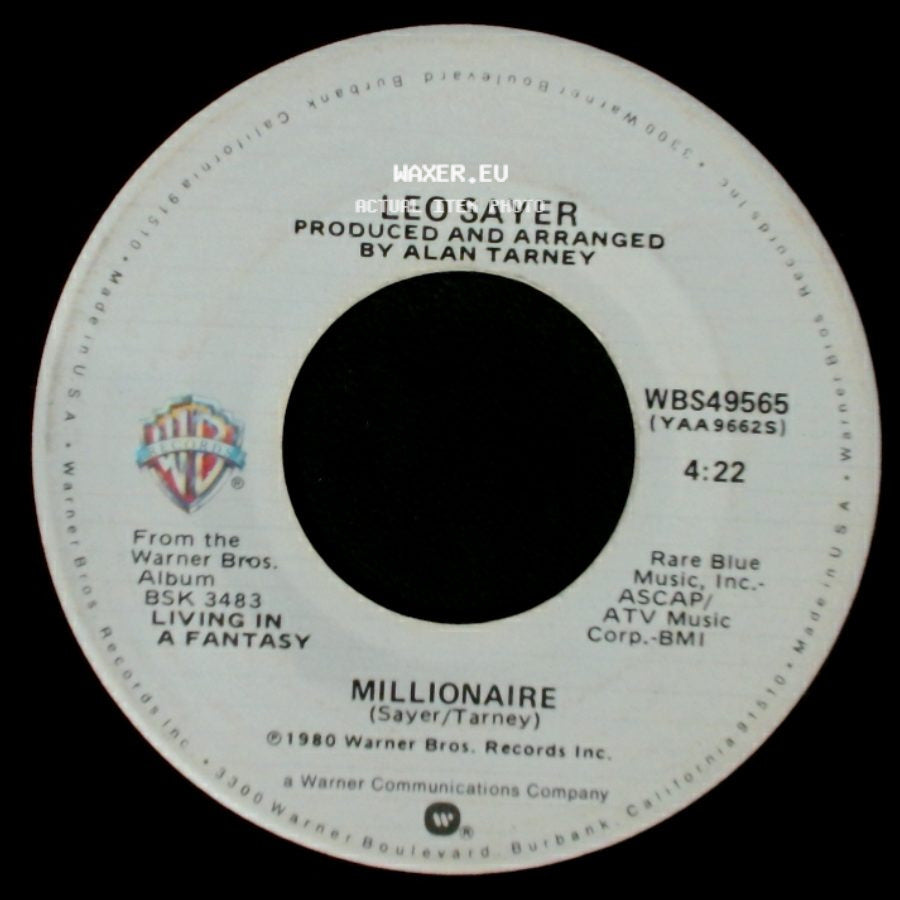 Leo Sayer - Millionaire / More Than I Can Say side A