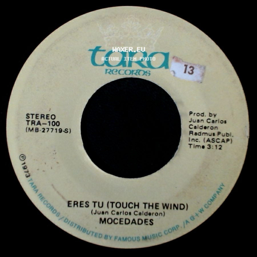 Mocedades - Eres Tu (Touch The Wind) / Touch The Wind (Eres Tu) side A
