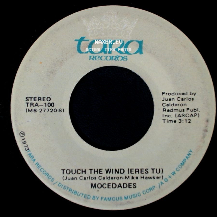 Mocedades - Eres Tu (Touch The Wind) / Touch The Wind (Eres Tu) side B