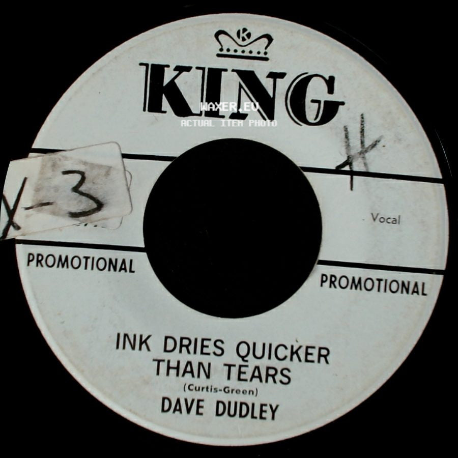 Dave Dudley - I'll Be Waiting For You / Ink Dries Quicker Than Tears side B