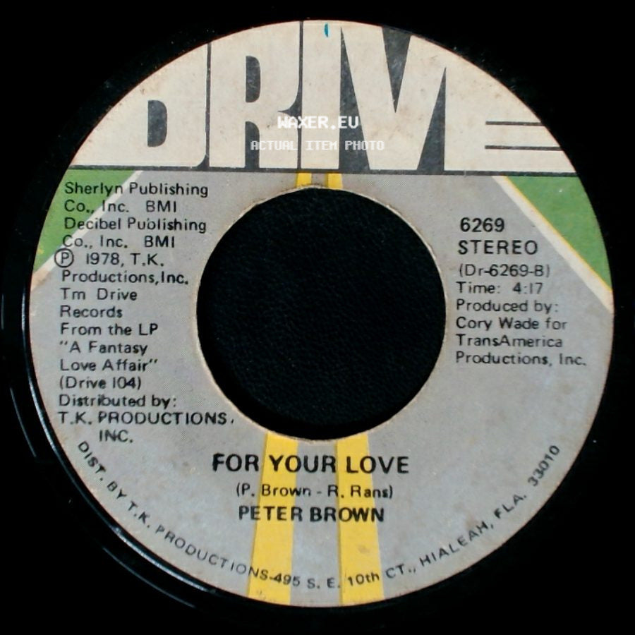 Peter Brown - Dance With Me / For Your Love side B