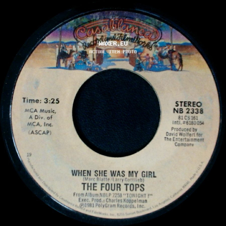 The Four Tops - When She Was My Girl / Something To Remember side A