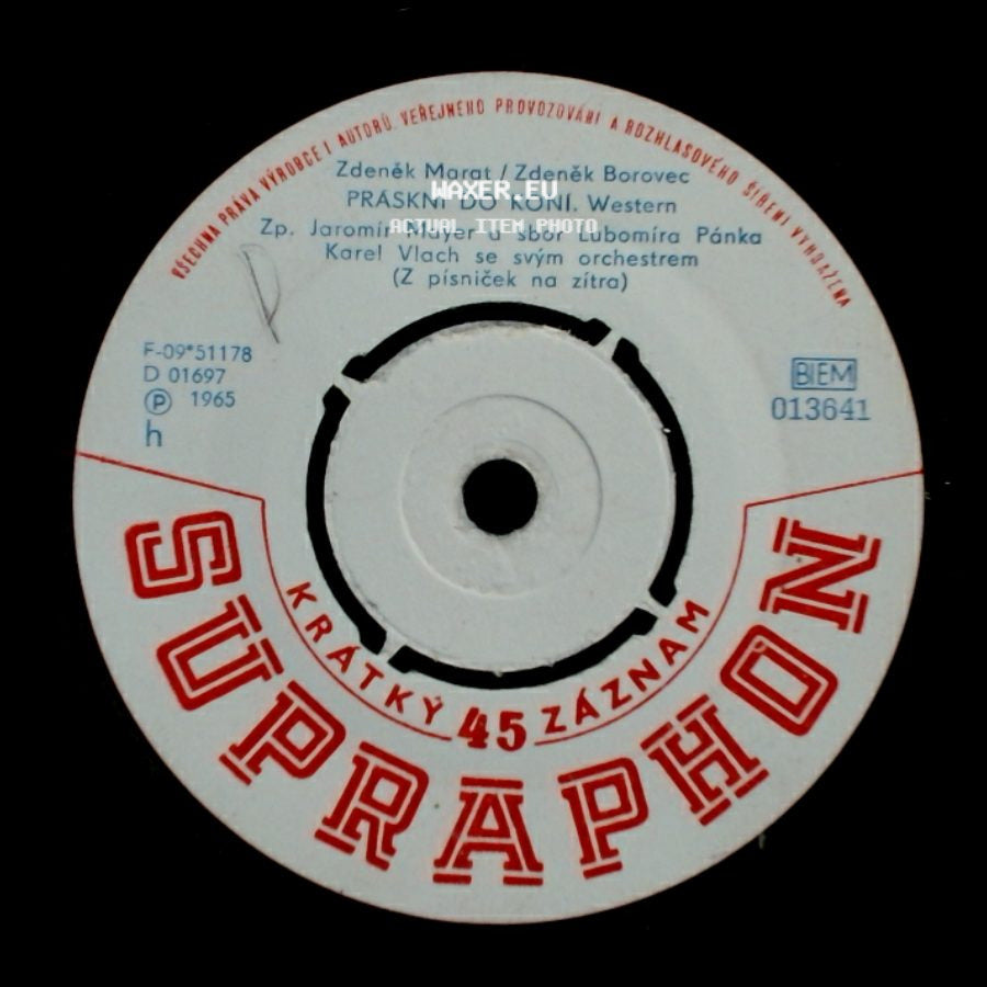 Zdeněk Marat / Zdeněk Borovec / Karel Mareš / Václav Fischer - Práskni Do Koní. Western / U Kokorina. Western side A