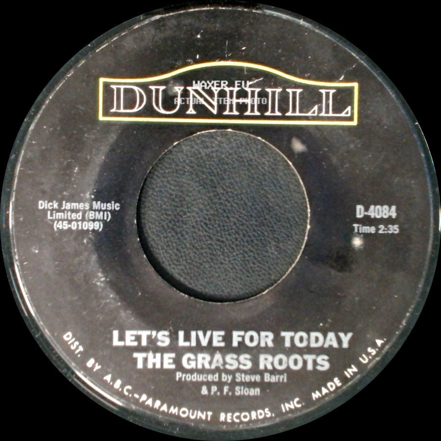 The Grass Roots - Let's Live For Today / Depressed Feeling side A