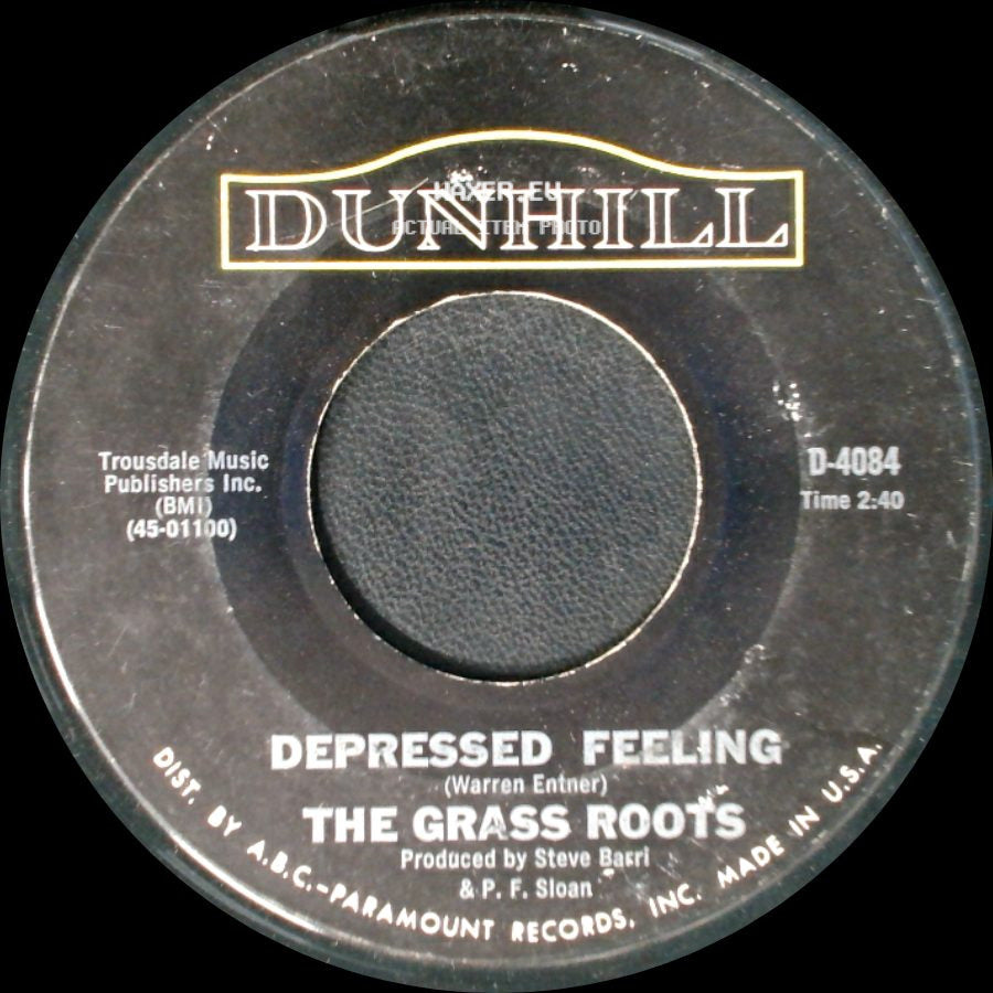 The Grass Roots - Let's Live For Today / Depressed Feeling side B