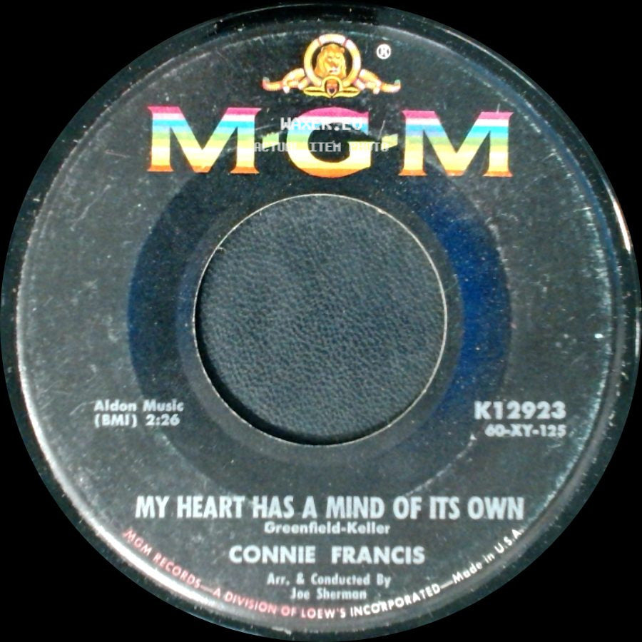 Connie Francis - My Heart Has A Mind Of Its Own / Malaguena side A