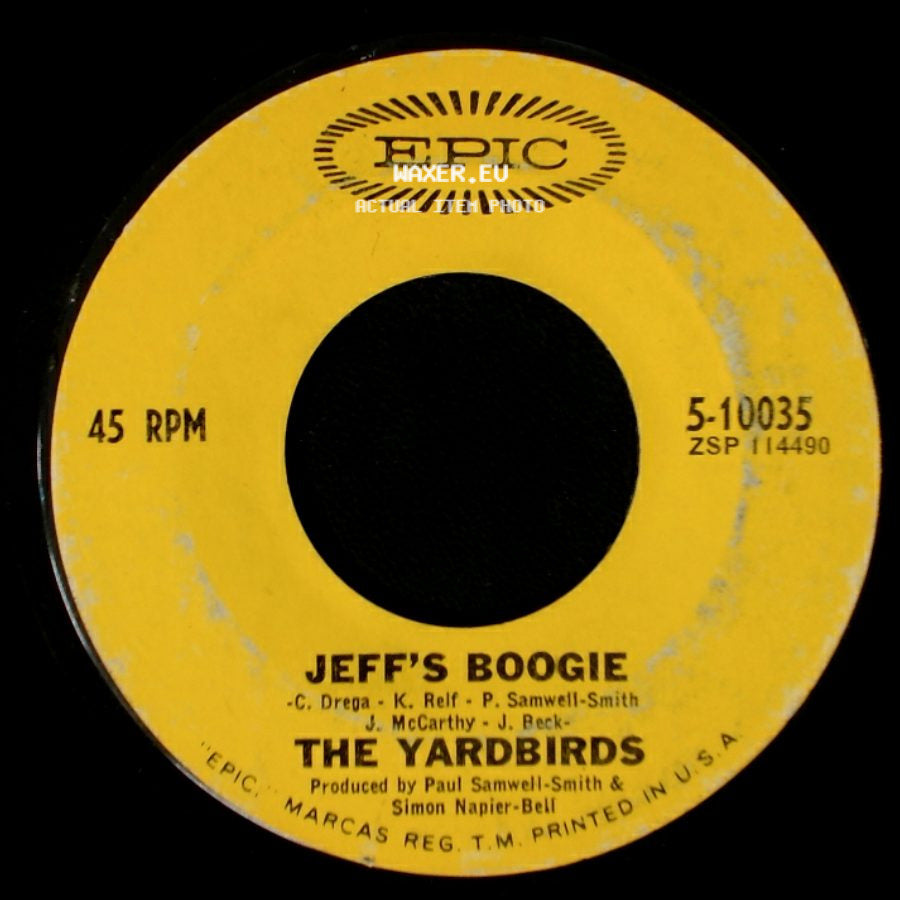 The Yardbirds - Over Under Sideways Down / Jeff's Boogie side B