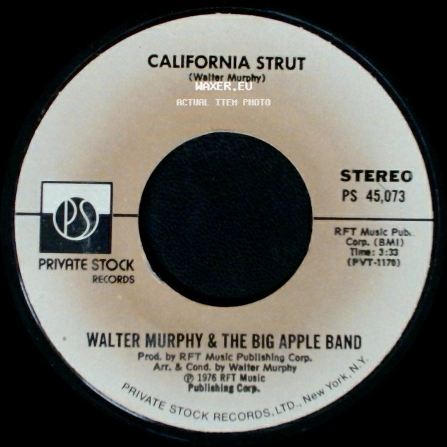 Walter Murphy & The Big Apple Band - California Strut / A Fifth Of Beethoven side A