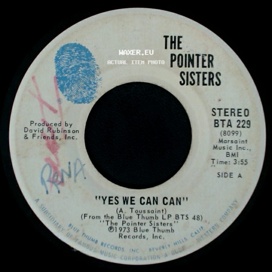 The Pointer Sisters - Yes We Can Can / Jada side A