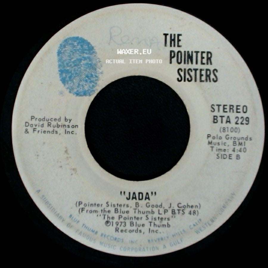 The Pointer Sisters - Yes We Can Can / Jada side B