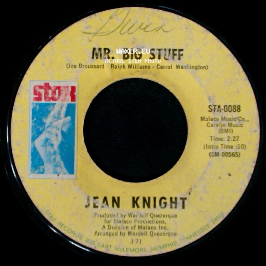 Jean Knight - Why I Keep Living These Memories / Mr. Big Stuff side B