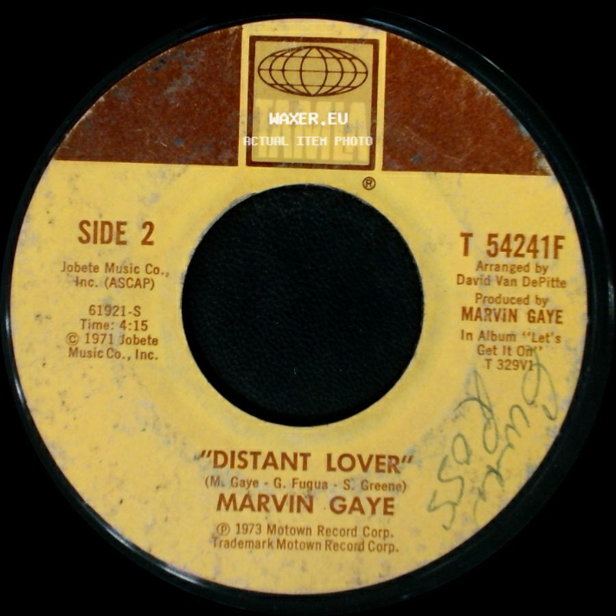 Marvin Gaye - Come Get To This / Distant Lover side B