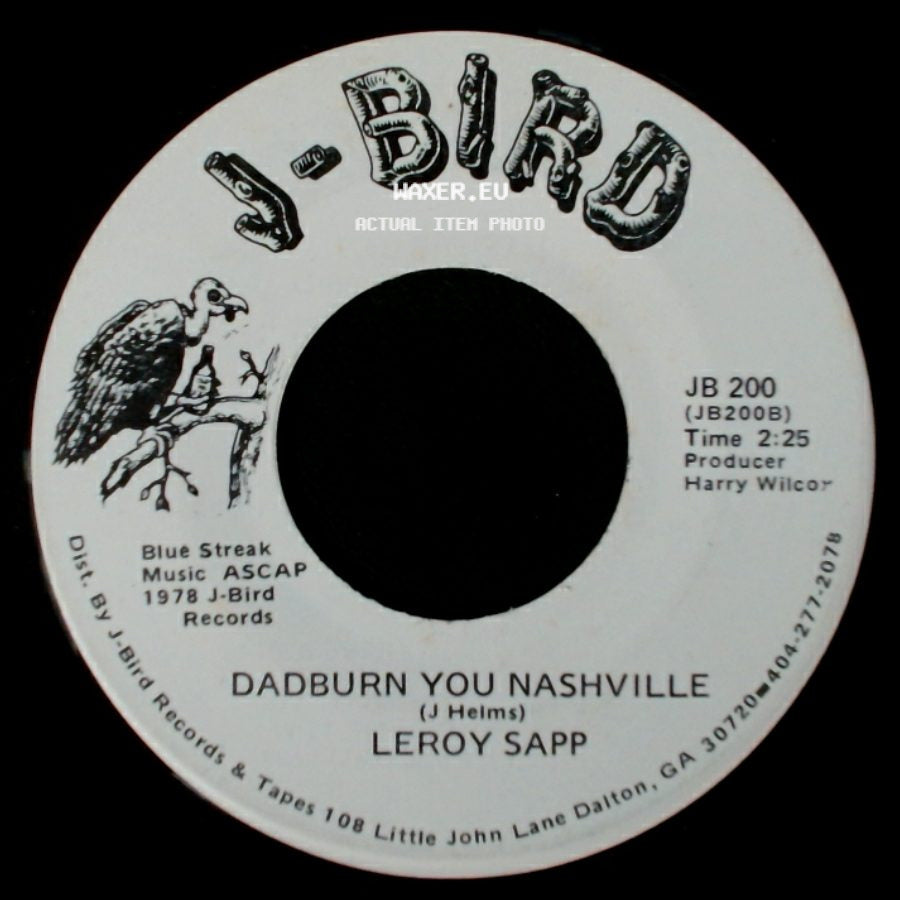 Leroy Sapp - Dadburn You Nashville / Available Mabel side A
