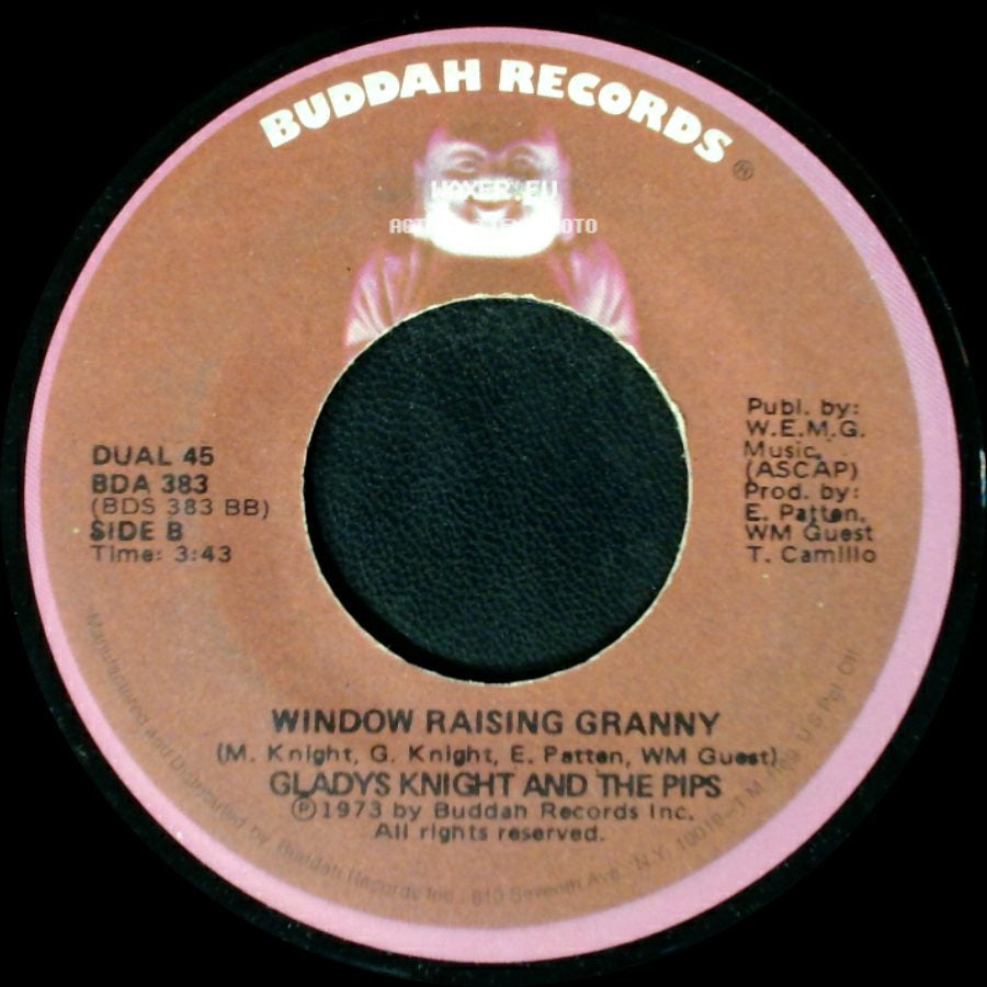 Gladys Knight And The Pips - Midnight Train To Georgia / Window Raising Granny side B
