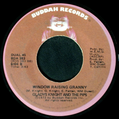 Gladys Knight And The Pips - Midnight Train To Georgia / Window Raising Granny side B