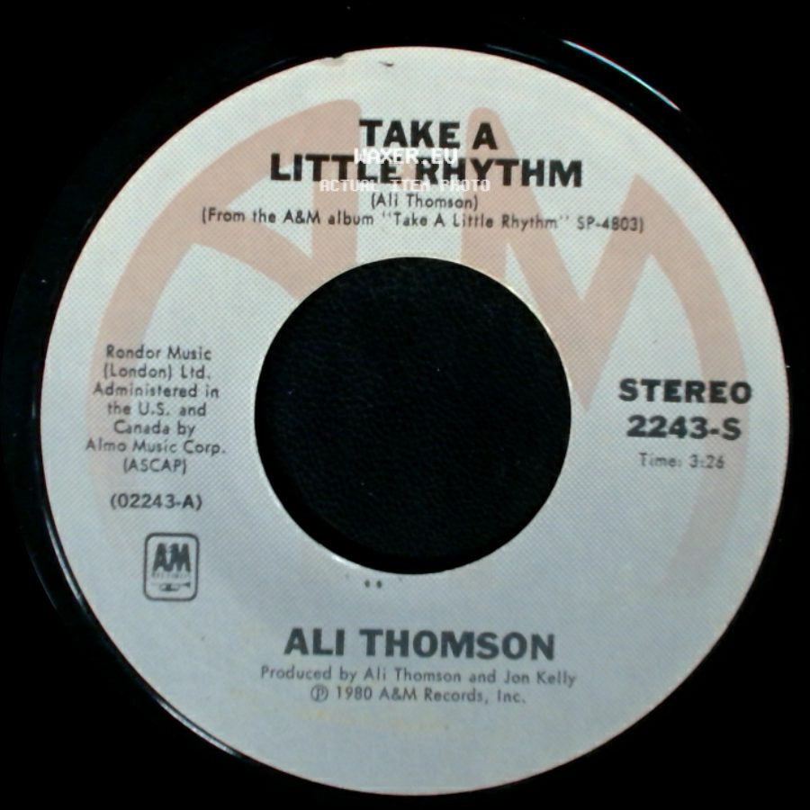 Ali Thomson - Take A Little Rhythm / Jamie side A