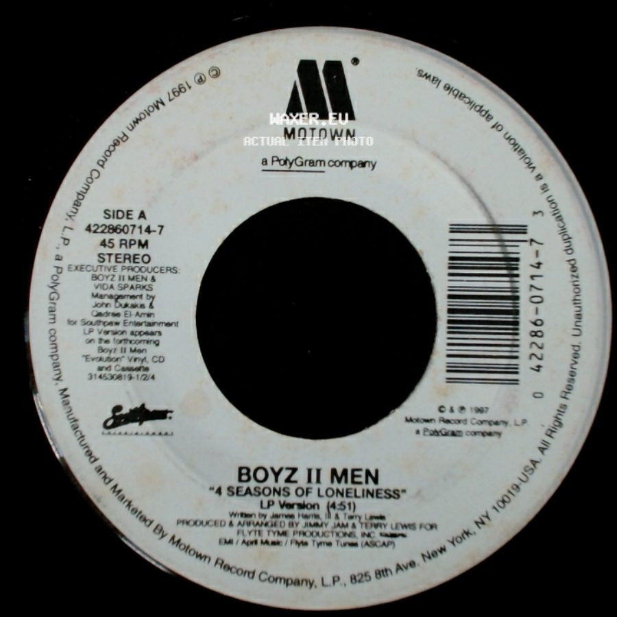 Boyz Ii Men - 4 Seasons Of Loneliness / 4 Seasons Of Loneliness side A