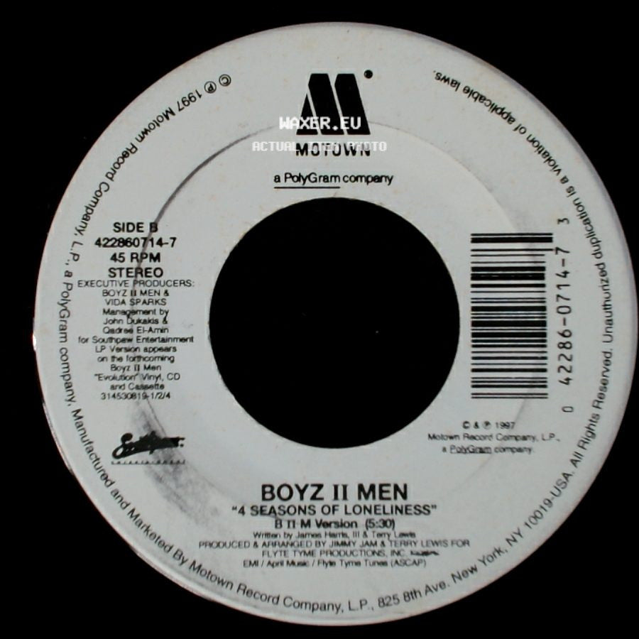 Boyz Ii Men - 4 Seasons Of Loneliness / 4 Seasons Of Loneliness side B