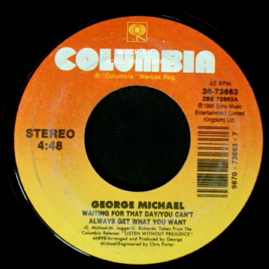 George Michael - Waiting For That Day/You Can't Always Get What You Want / Mother's Pride side A