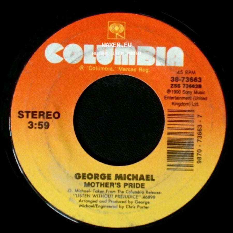 George Michael - Waiting For That Day/You Can't Always Get What You Want / Mother's Pride side B