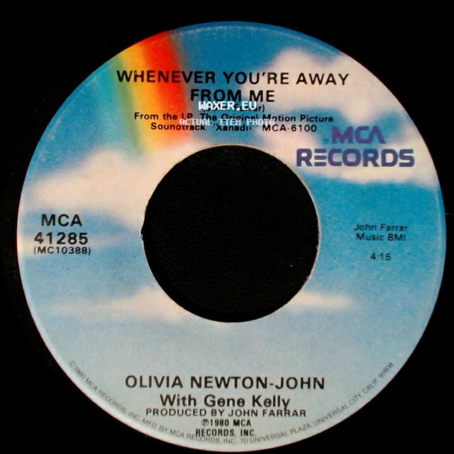Olivia Newton-John / Electric Light Orchestra / Olivia Newton-John With Gene Kelly - Xanadu / Whenever You're Away From Me side B