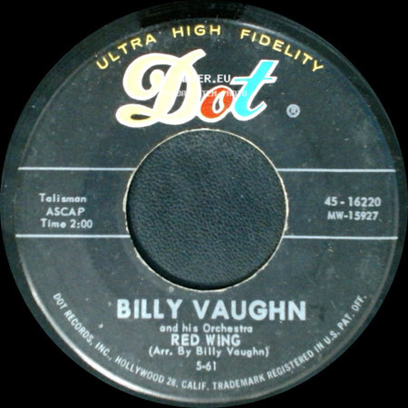 Billy Vaughn And His Orchestra - Red Wing / Blue Tomorrow side A