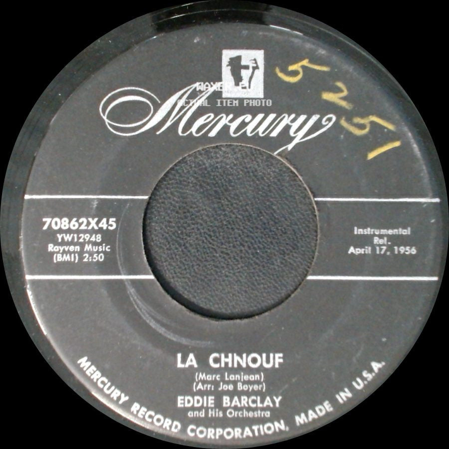 Eddie Barclay And His Orchestra - Tic Tac Tango / La Chnouf side B