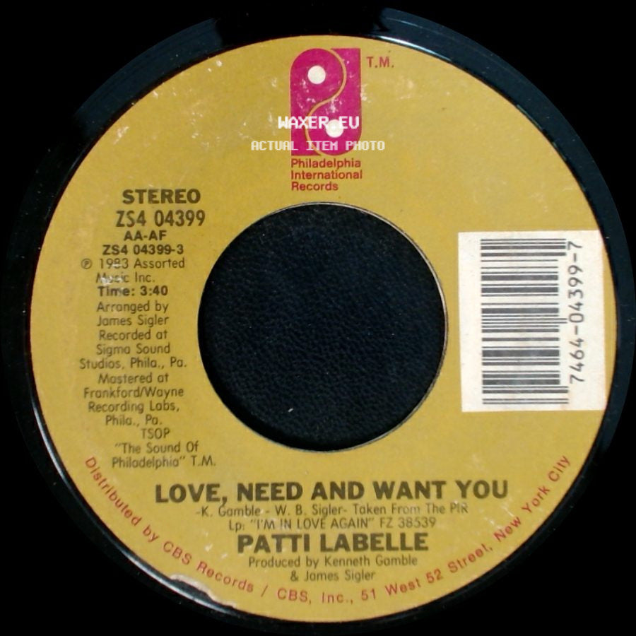 Patti Labelle - Love, Need And Want You / I'm In Love Again side A