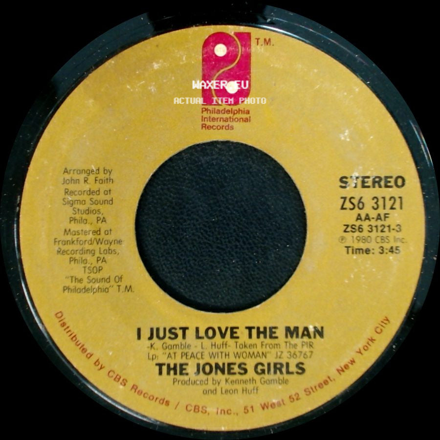 The Jones Girls - When I'm Gone / I Just Love The Man side B