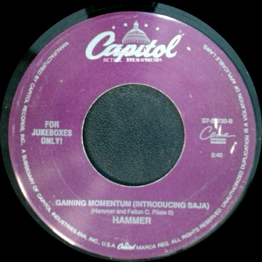Hammer - Gaining Momentum (Introducing Saja) / Do Not Pass Me By side A
