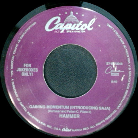 Hammer - Gaining Momentum (Introducing Saja) / Do Not Pass Me By side A