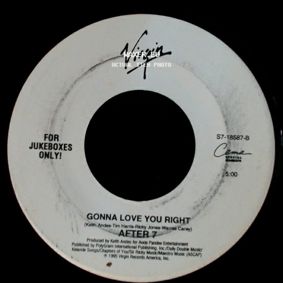 After 7 - 'til You Do Me Right / Gonna Love You Right side B