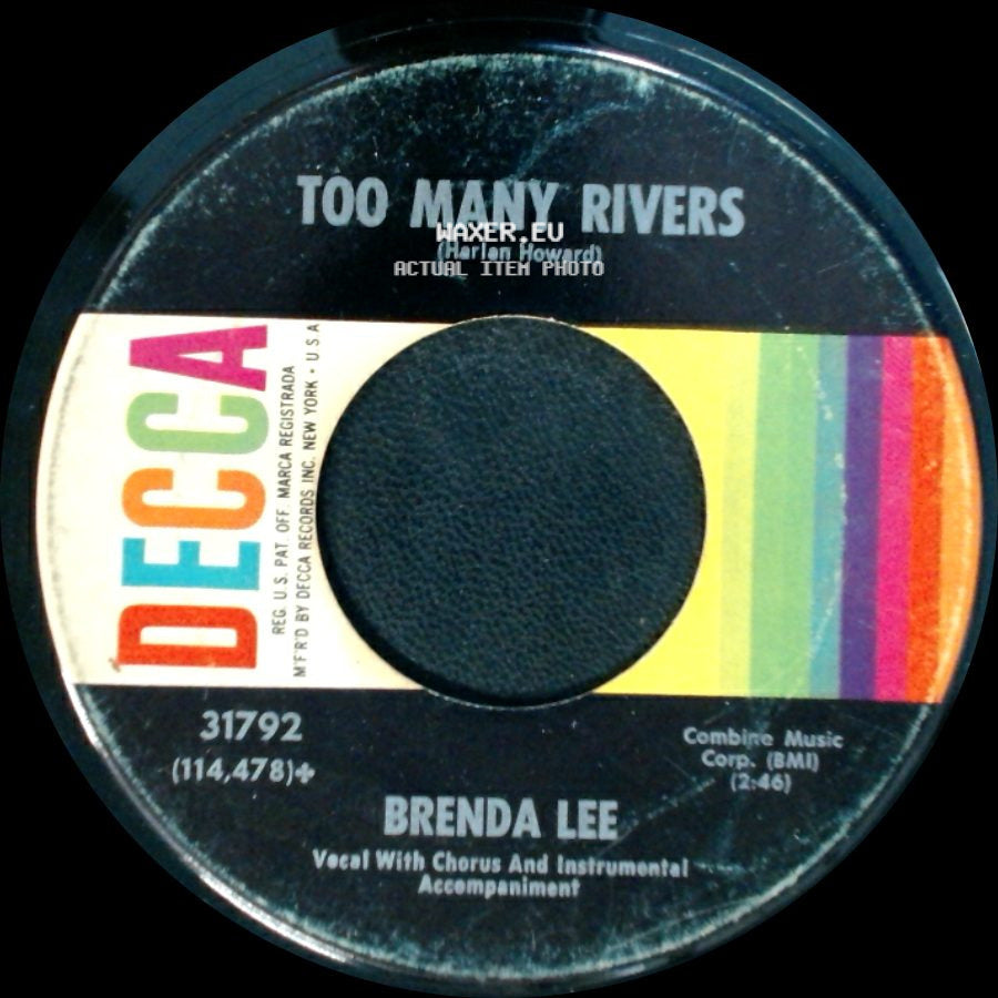 Brenda Lee - Too Many Rivers / No One side A