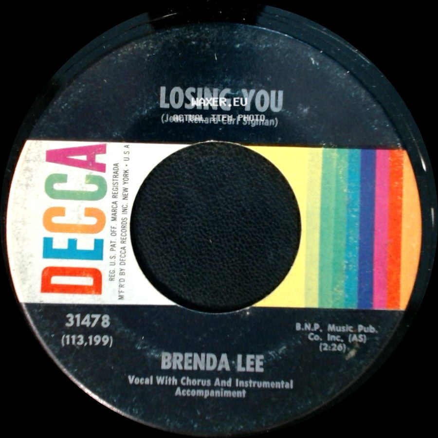 Brenda Lee - Losing You / He's So Heavenly side A