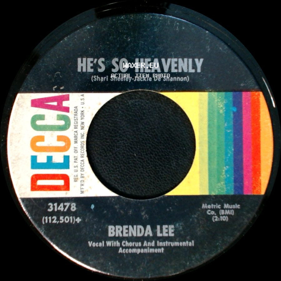 Brenda Lee - Losing You / He's So Heavenly side B