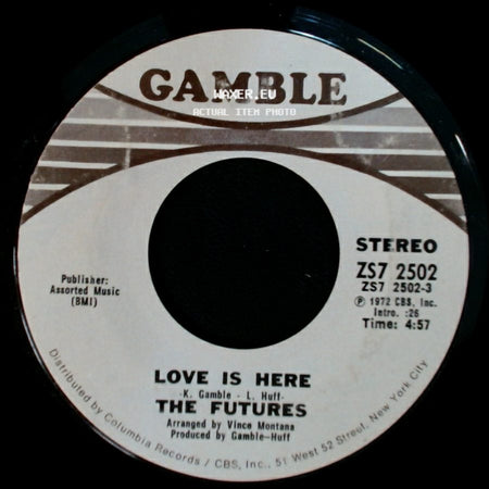 The Futures - Stay With Me / Love Is Here side B
