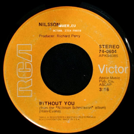 Nilsson - Without You / Gotta Get Up side A