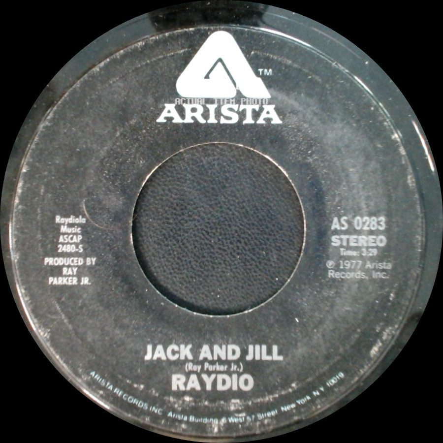 Raydio - Jack And Jill / Get Down side A