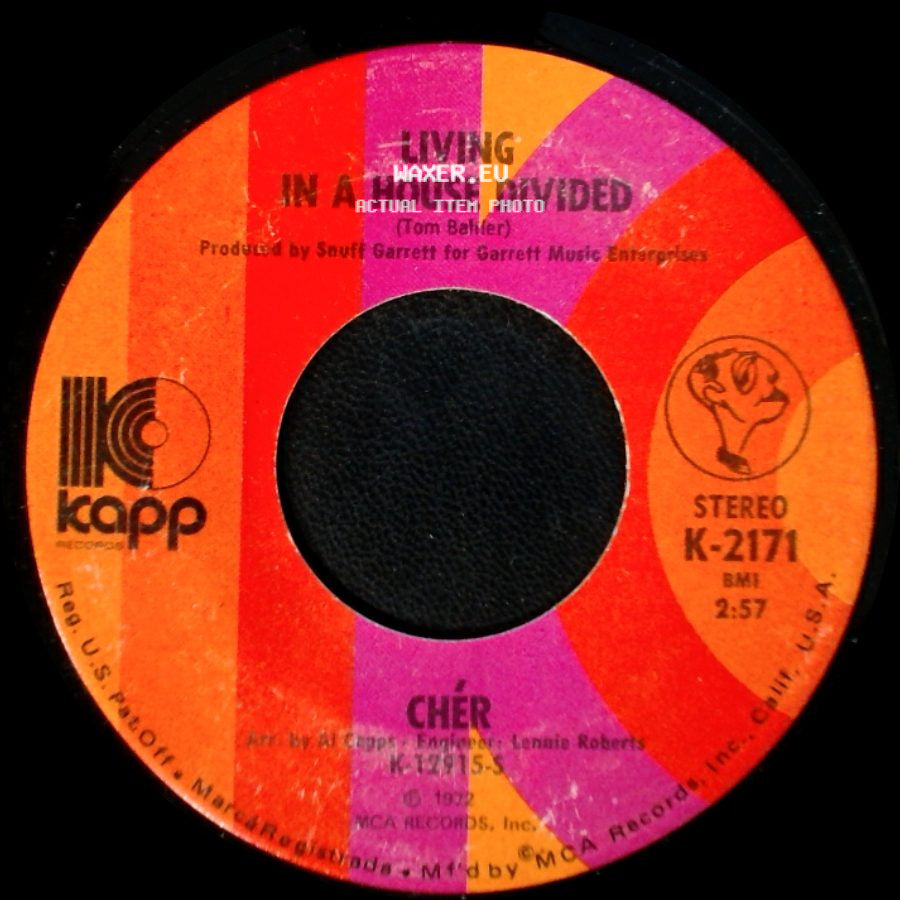 Cher / Chér - One Honest Man / Living In A House Divided side B