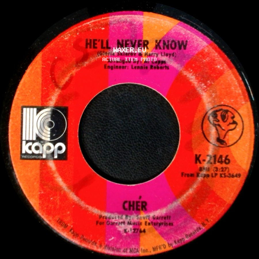 Cher - He'll Never Know / Gypsys, Tramps & Thieves side A