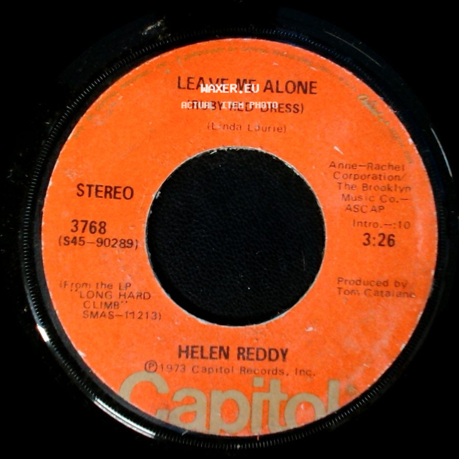 Helen Reddy - The Old Fashioned Way / Leave Me Alone (Ruby Red Dress) side B