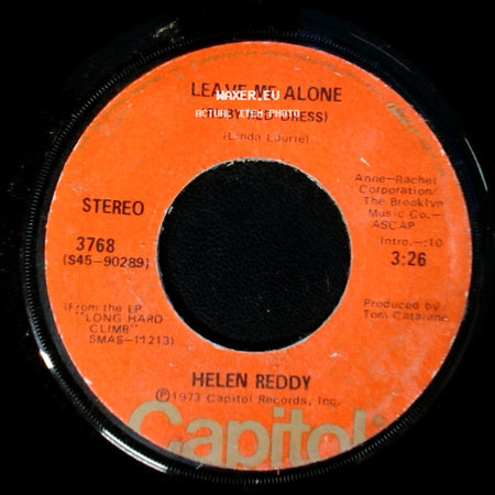 Helen Reddy - The Old Fashioned Way / Leave Me Alone (Ruby Red Dress) side B