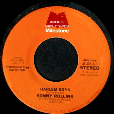 Sonny Rollins - Harlem Boys / Harlem Boys side A