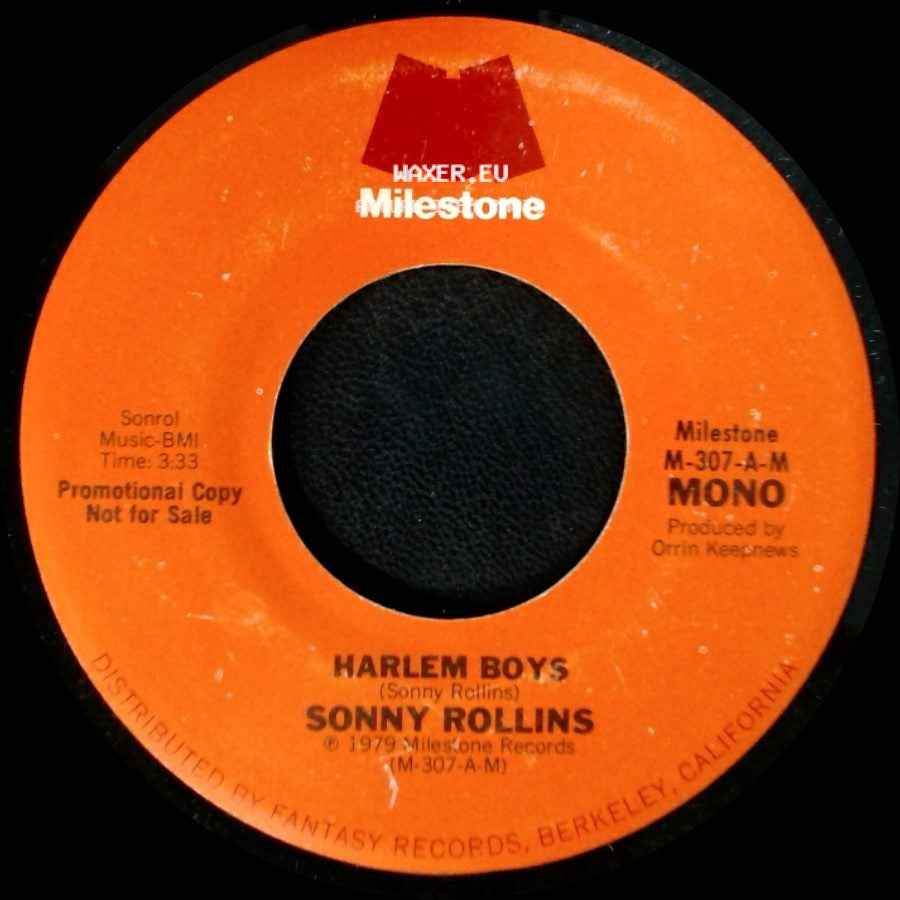 Sonny Rollins - Harlem Boys / Harlem Boys side B